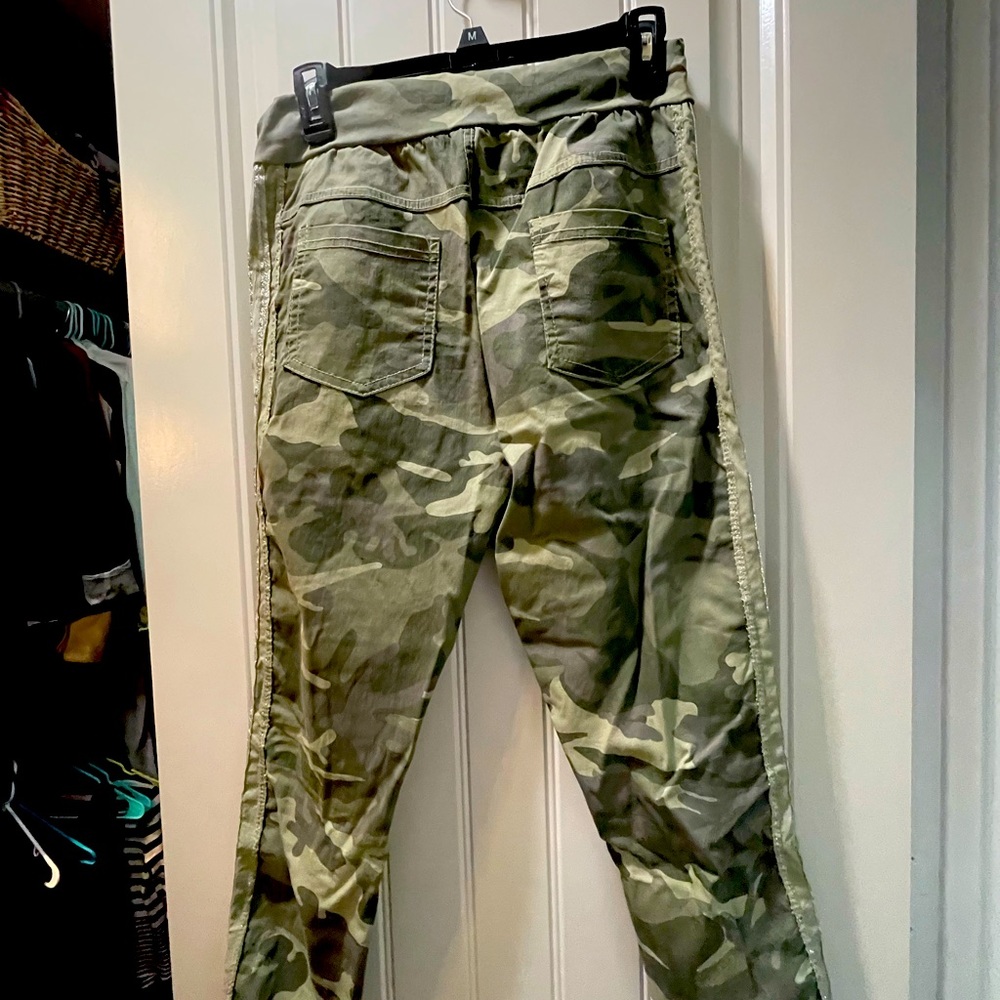 Comfy camo cotton joggers.